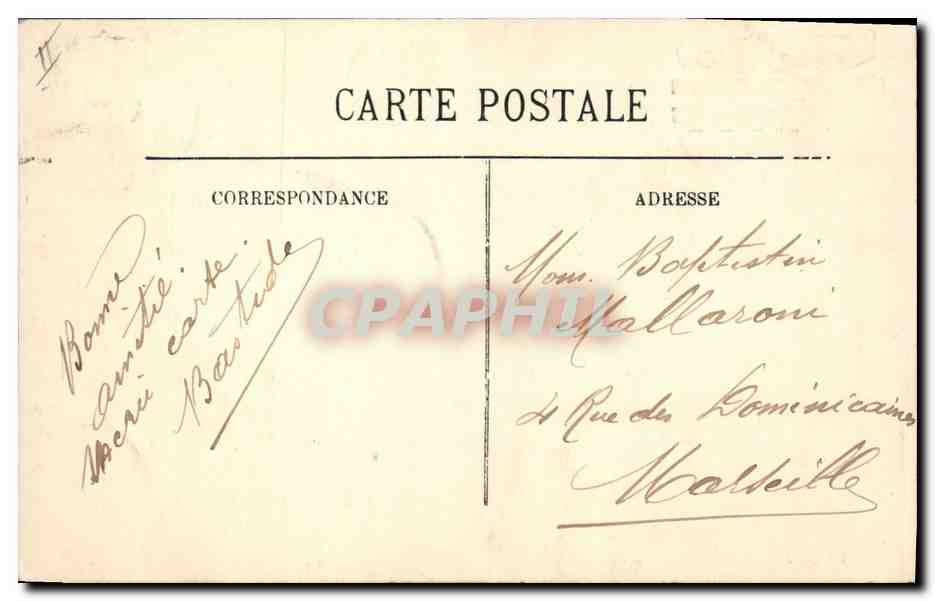 CPA Folklore Auvergne La bourree — Verso