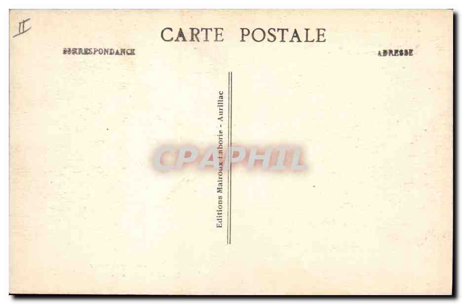 CPA Folklore Auvergne La bourree Le Tournicaire — Verso