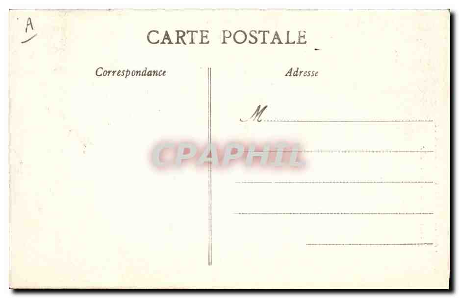 CPA Folklore Costume de Scaer — Verso