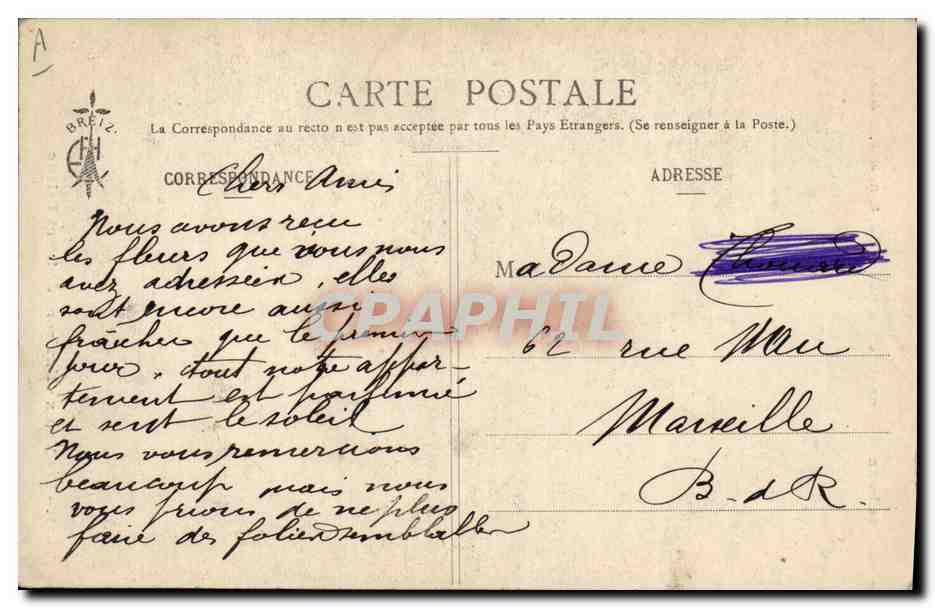 CPA Folklore Les bonnes gens de chez nous Les vieux environs de Saint Brieuc — Verso