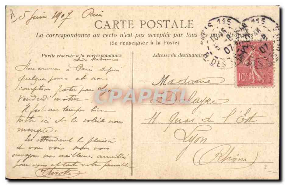 CPA Folklore Dinan Toilette du dimanche — Verso