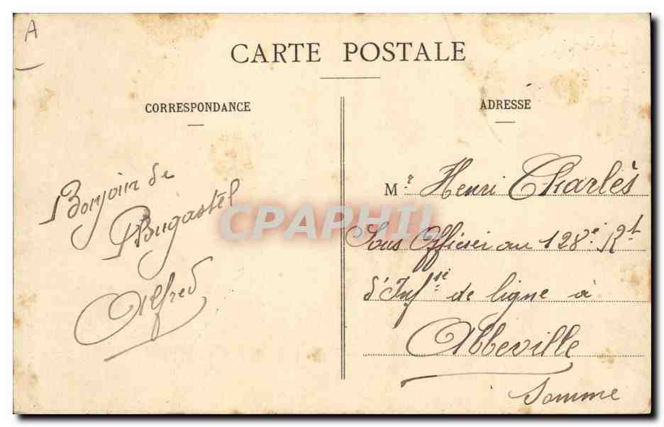 CPA Folklore Plougastel Daoulas Aieul et petit fils Enfant — Verso