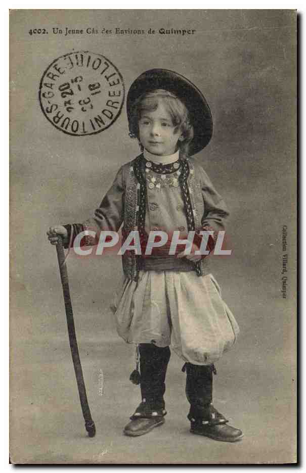 CPA Folklore Un jeune Gas des environs de Quimper