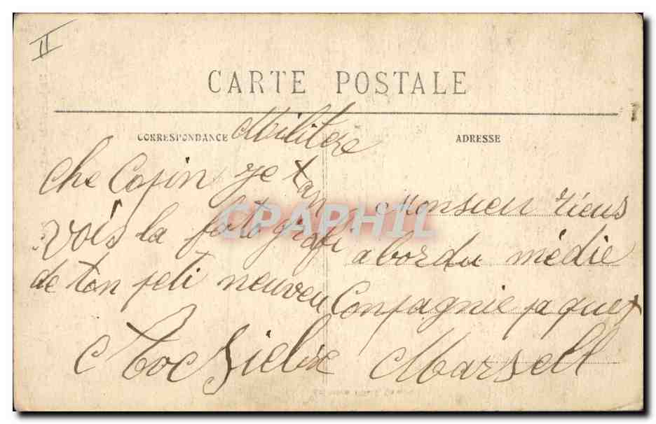 CPA Folklore Un jeune Gas des environs de Quimper — Verso