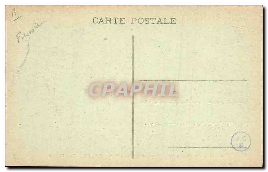 CPA Folklore Brochette de petits hommes Plougastel Daoulas — Verso