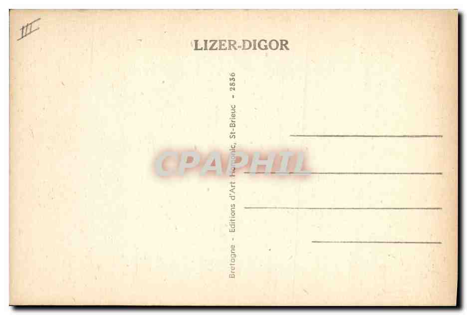CPA Folklore Plougastel Daoulas Allons Loise  — Verso