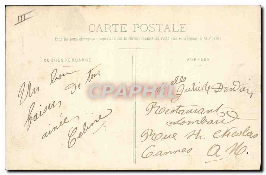 CPA Folklore Du Bourg de Batz a Saille Le jour des accordailles — Verso