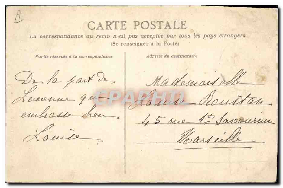 CPA Folklore Bourg de Batz Le grand jour Mariage — Verso