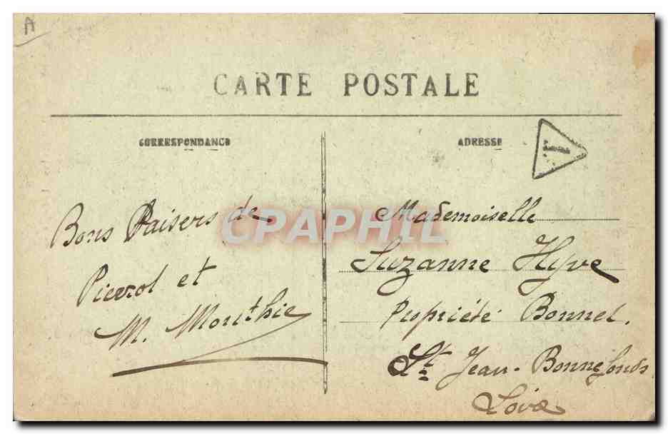 CPA Folklore Plougastel Daoulas Le depart pour le bapteme — Verso