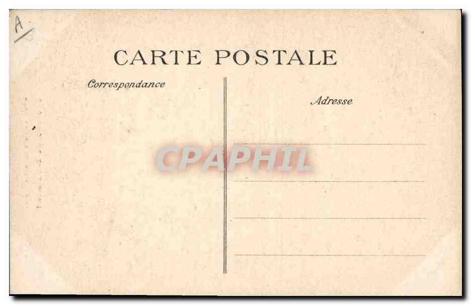 CPA Folklore Auvergne Idylle au seuil du logis — Verso
