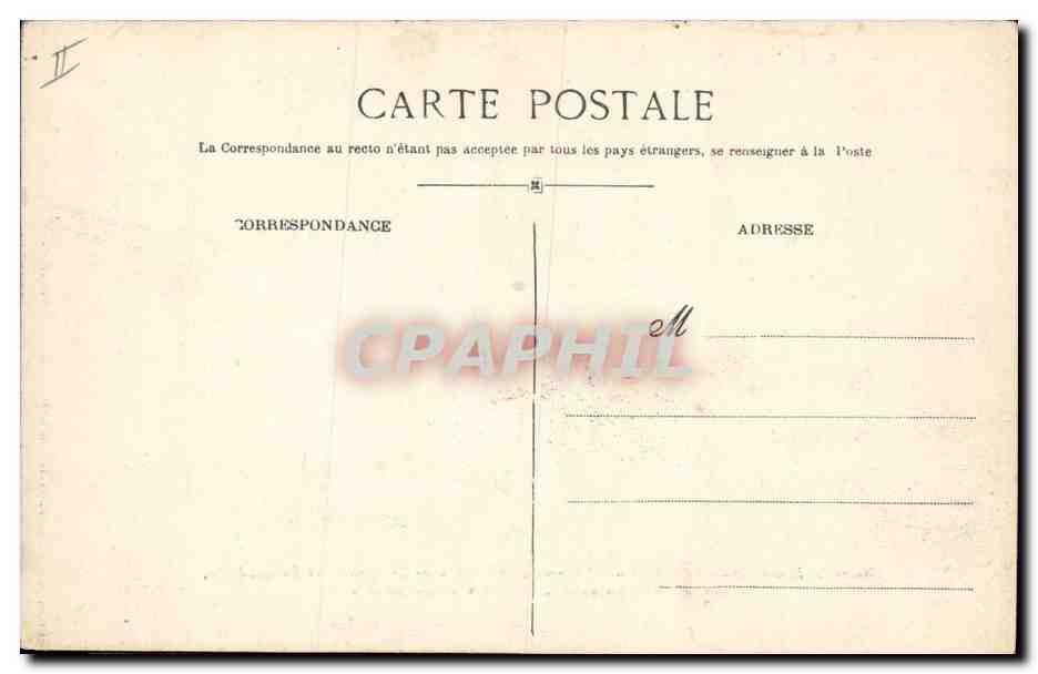 CPA Folklore Auvergne La bourree — Verso