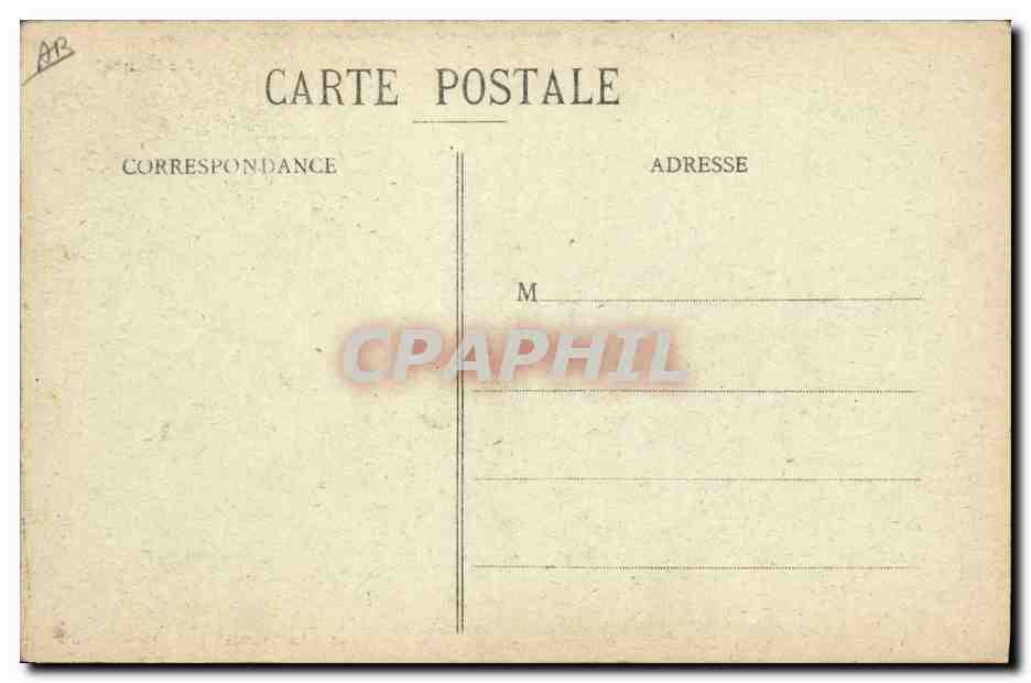 CPA Folklore Cantal La bourree — Verso