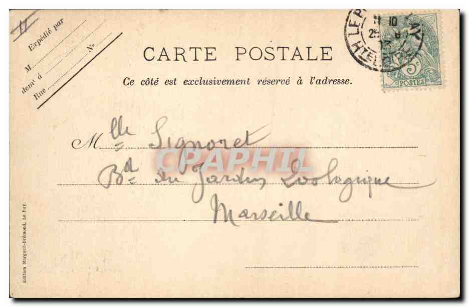 CPA Folklore Auvergne La bourree — Verso