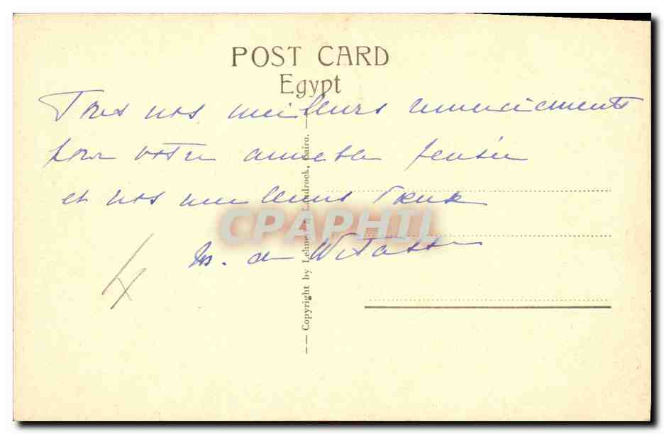 Luxor - Der Tempel: Ehefrau Ramses II — Verlag Leinard, Nr. 1505 — Rückseite