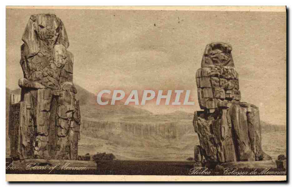 Theben - Colossen von Memnon — Ansicht der beiden Statuen