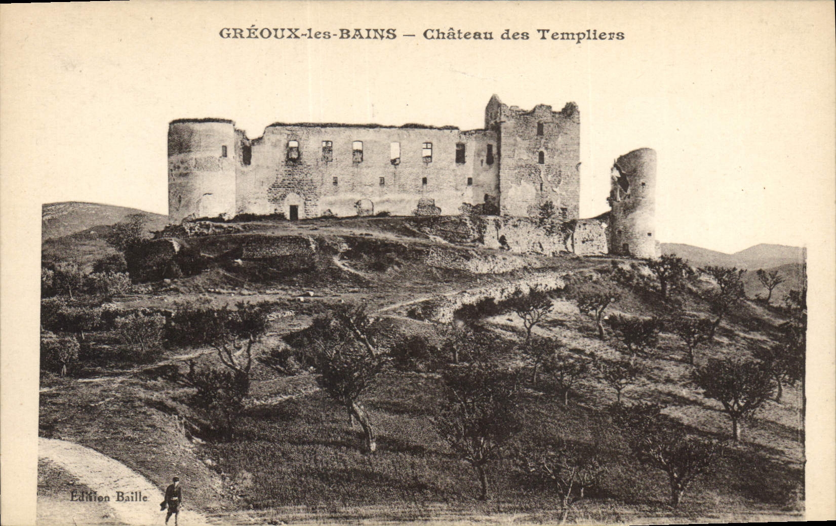 CPA Chateau des Templiers Greoux les Bains 
