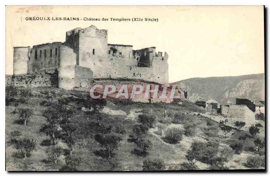 CPA Chateau des Templiers Greoulx les Bains