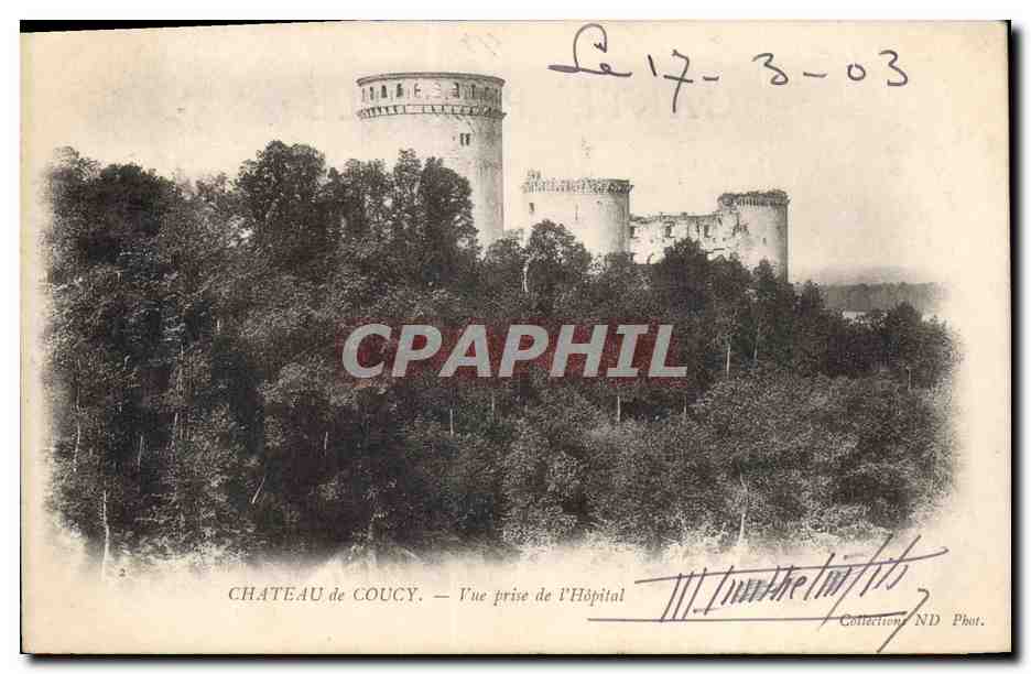 Château de Coucy — Vue prise de l'Hôpital — Collection ND Phot.