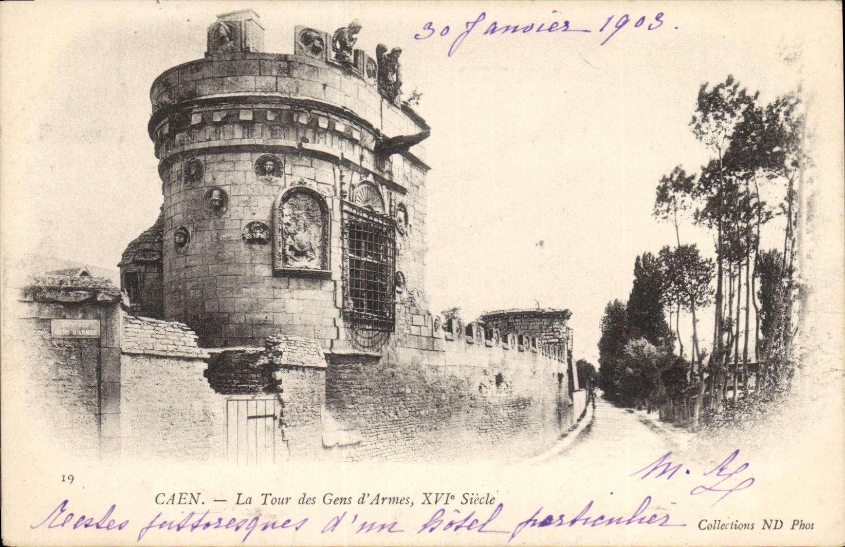 CAEN — La Tour des Gens d'Armes, XVIe Siècle — Collections ND Phot