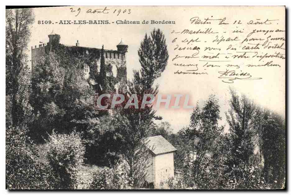 CPA Chateau de Bordeau Aix les Bains