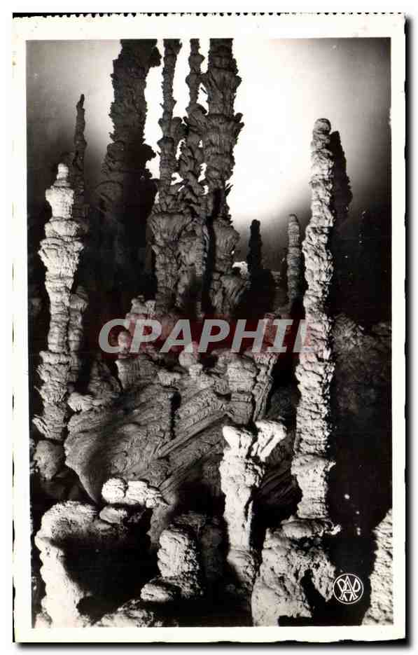 CPA Grotte Grottes Aven d'Orgnac Groupe stalagmitique