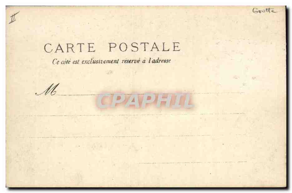 CPA Grotte a Arthur Foret de Huelgoat Grottes  — Rückseite