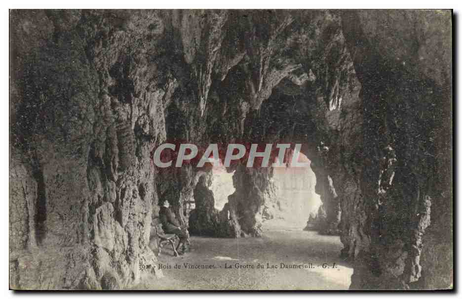 CPA Grotte du Lac Daumesnil Bois de Vincennes Paris Grottes 