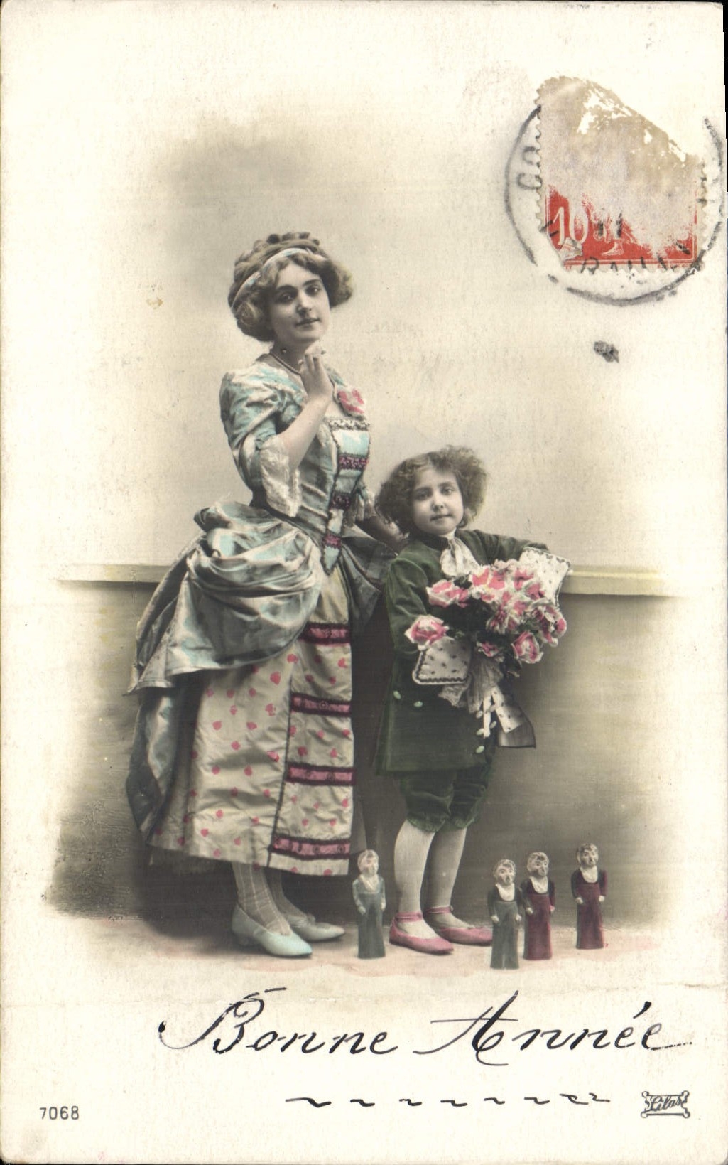 CPA Fantaisie Enfant Poupee Femme