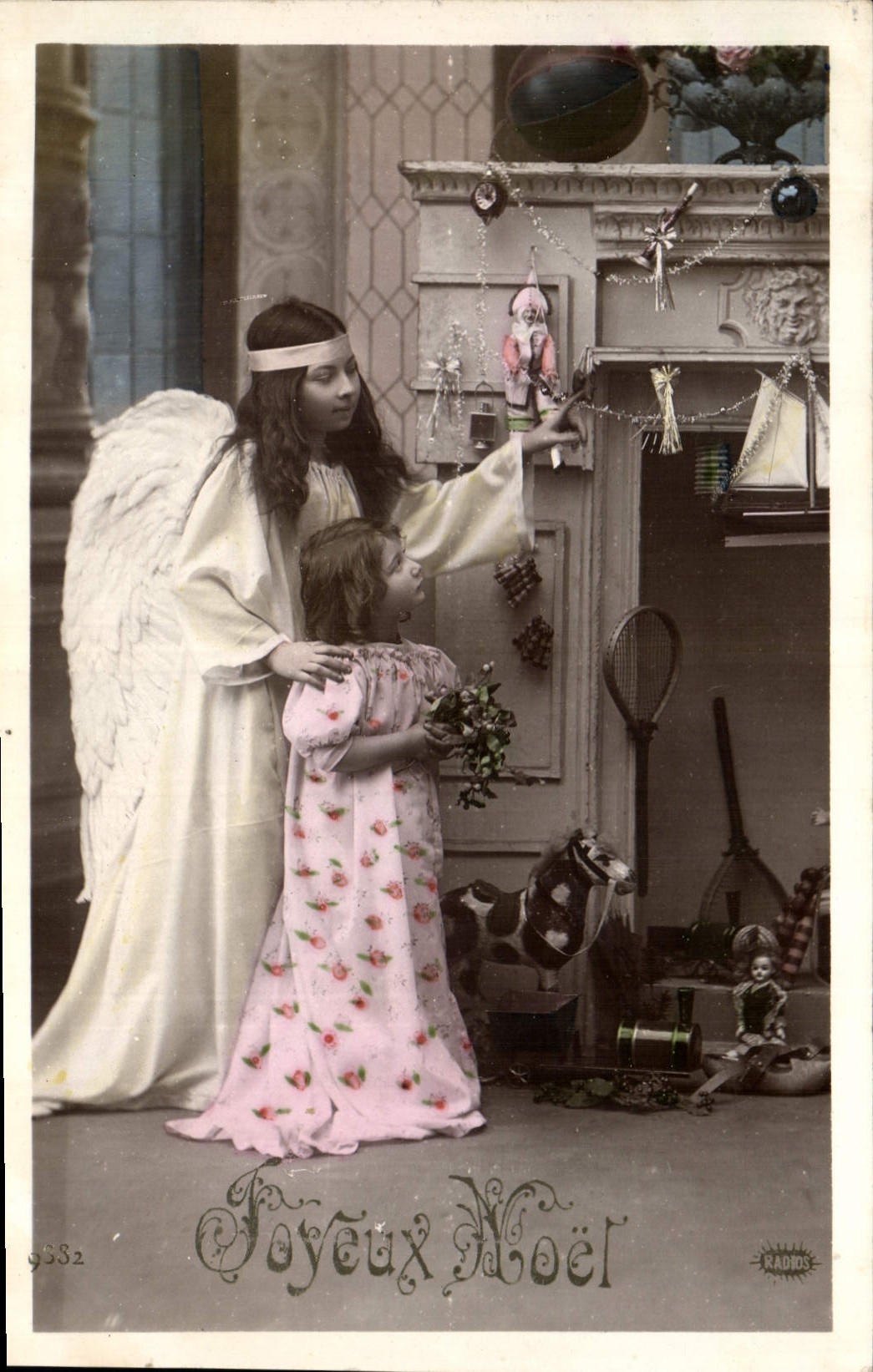 Ange et enfant — Noël — Éditions Limoges, n° 9332