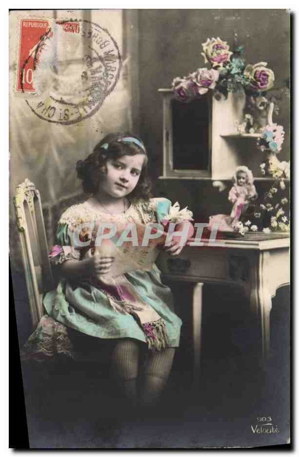 CPA Fantaisie Enfant Poupee 
