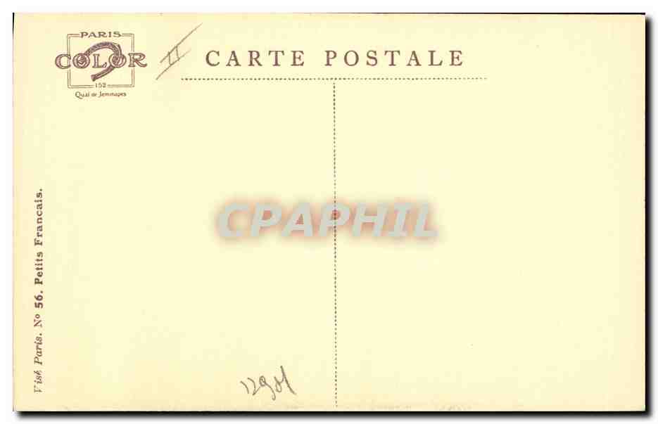 Petite pupille dans une cave — dessin de P. Boulbot — Paris Color, No 56 — Verso