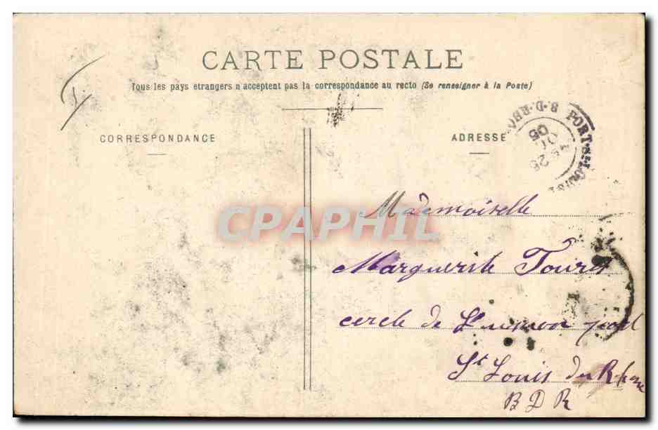 CPA Fantaisie Enfant La Poupee voyageuse — Rückseite
