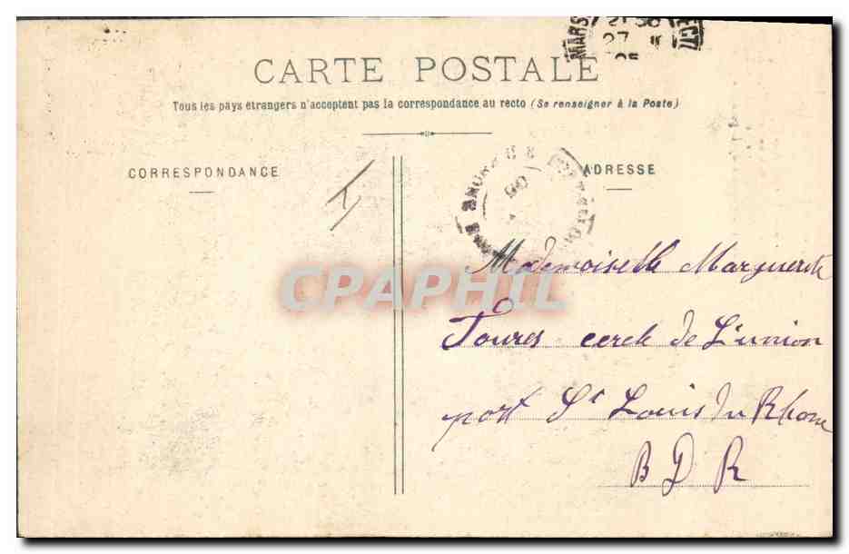 CPA Fantaisie Enfant La Poupee voyageuse  — Rückseite
