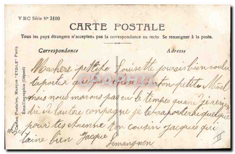 CPA Fantaisie Enfant Poupee Enfants — Rückseite