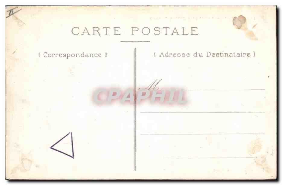 CPA Palais de justice Lure Tribunal civil et la statue Desault — Verso