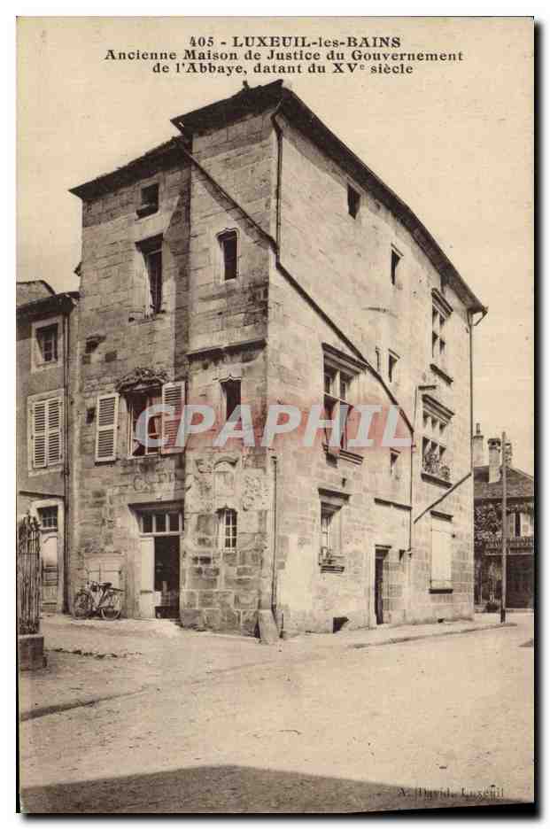CPA Palais de justice Luxeuil les Bains Ancienene maison de justice du gouvernement de l'abbaye