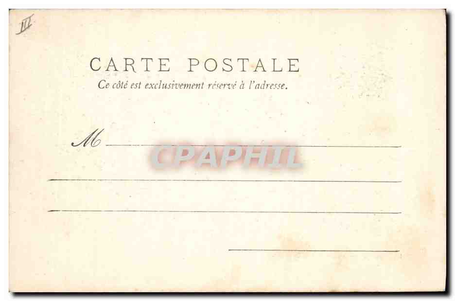 CPA Palais de justice Limoges Tramway  — Verso