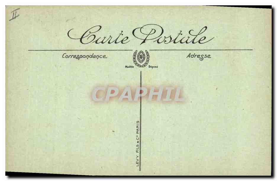 CPA Palais de justice Limoges — Verso