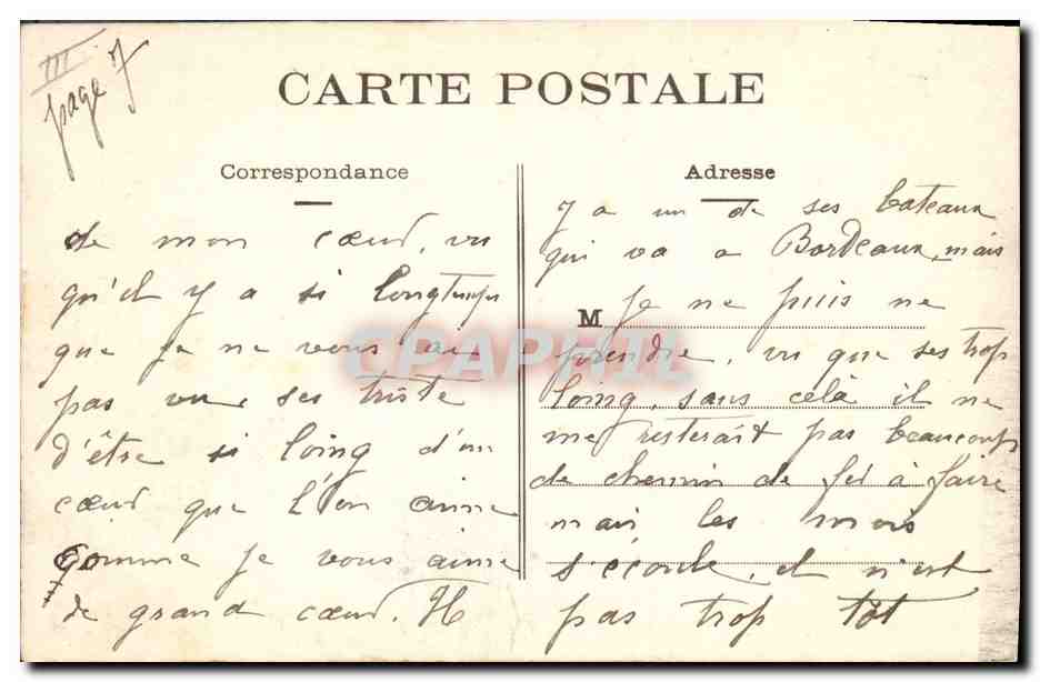 CPA Bateau de guerre St Nazaire Le Dupetit Thouars Croiseur Cuirasse sur rade de St Nazaire  — Verso