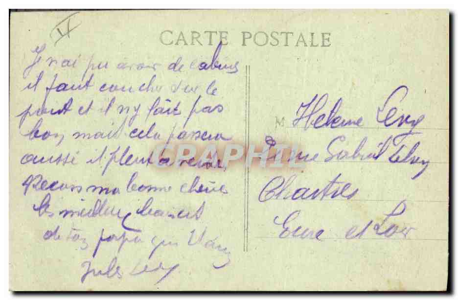 Französisches Krankenhausboot Divona — Kampagne im Orient 1914-1917 — Verlag Gpimaud Fils & Cie, Marseille — Rückseite