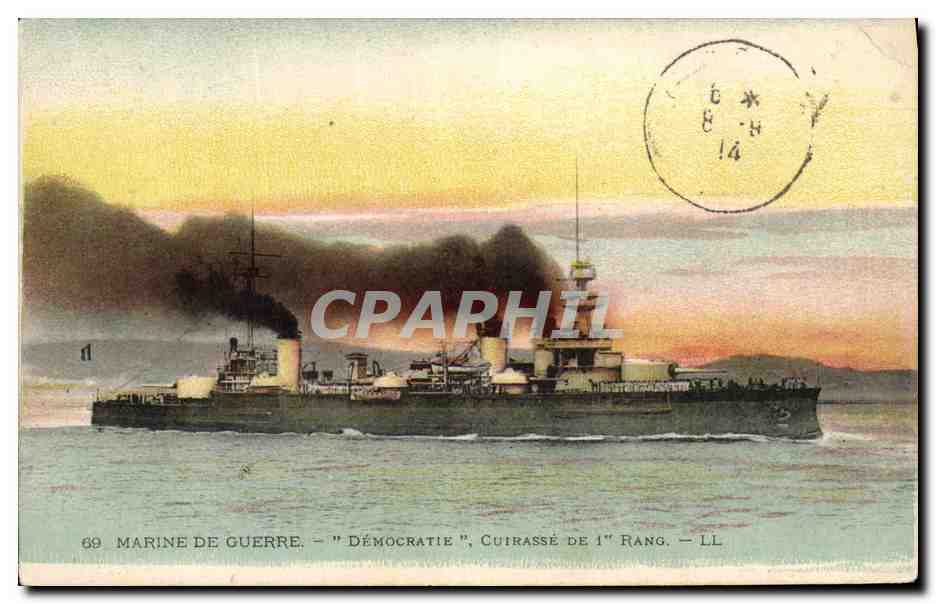 Marine de guerre - "Démocratie", cuirassé de 1er rang — LL, n°69