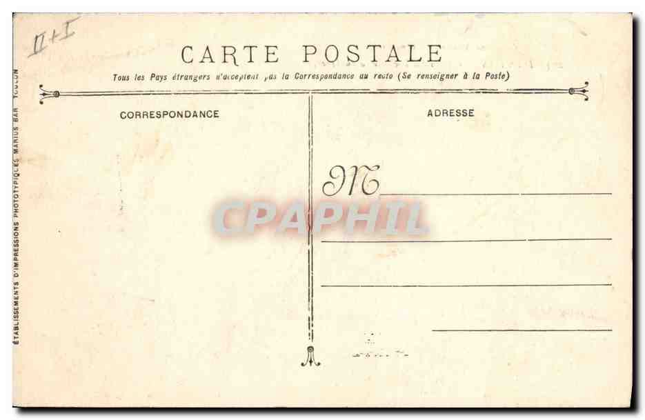 CPA Bateau de guerre Danton Cuirasse d'escadre a turbines — Verso