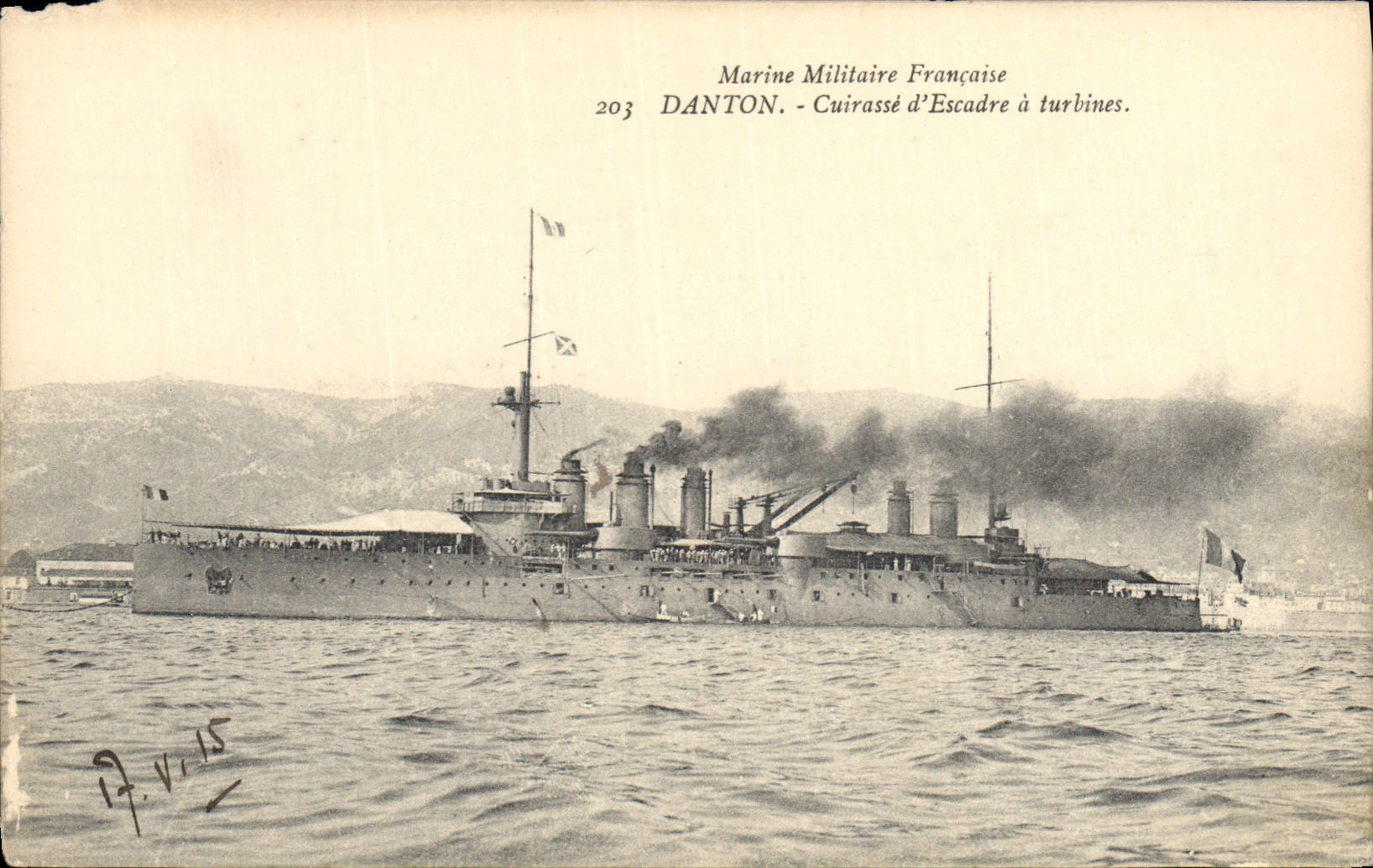 DANTON — Cacciatorpediniere a turbine — Marina Militare Francese