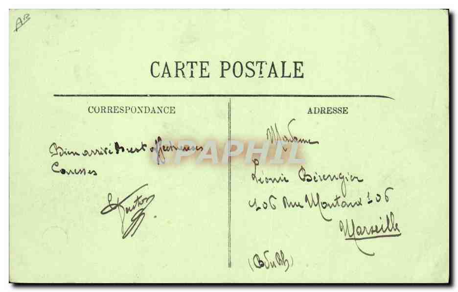 Le Cuirassé Américain "Delaware" en rade de Cherbourg — édition non identifiée — Verso