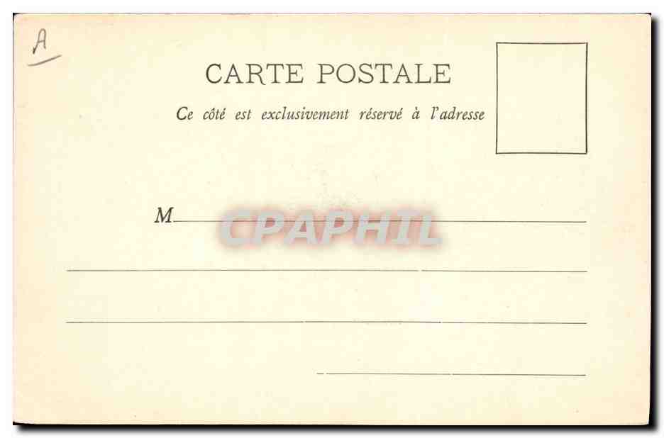 CPA Bateau de guerre Davout  — Verso