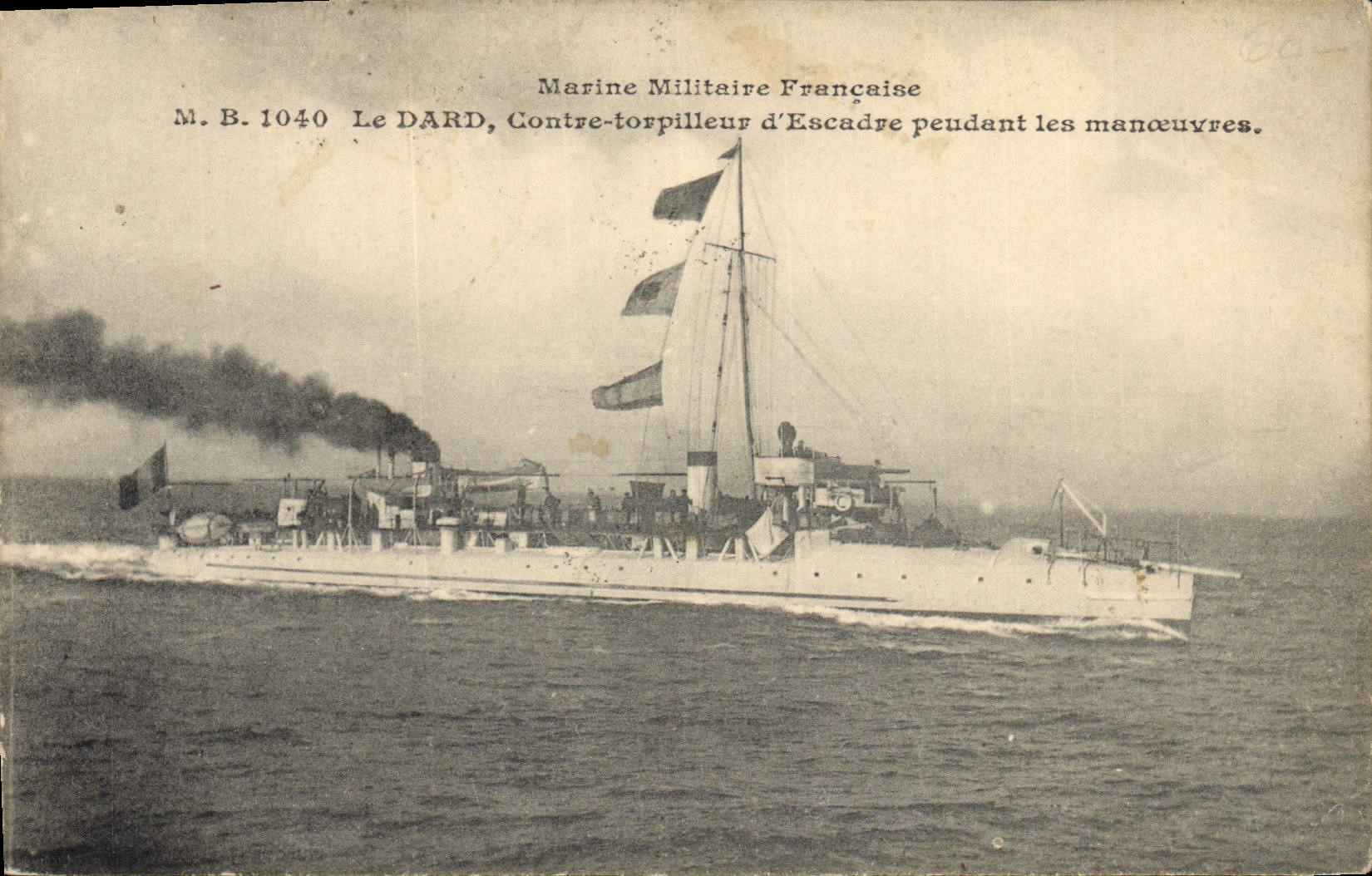 Le DARD — Contre-torpilleur d'Escadre — Marine Militaire Française