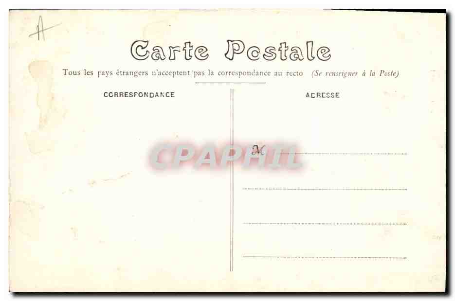 CPA Le Mans Eglise ND de la Couture et Prefecture  — Verso