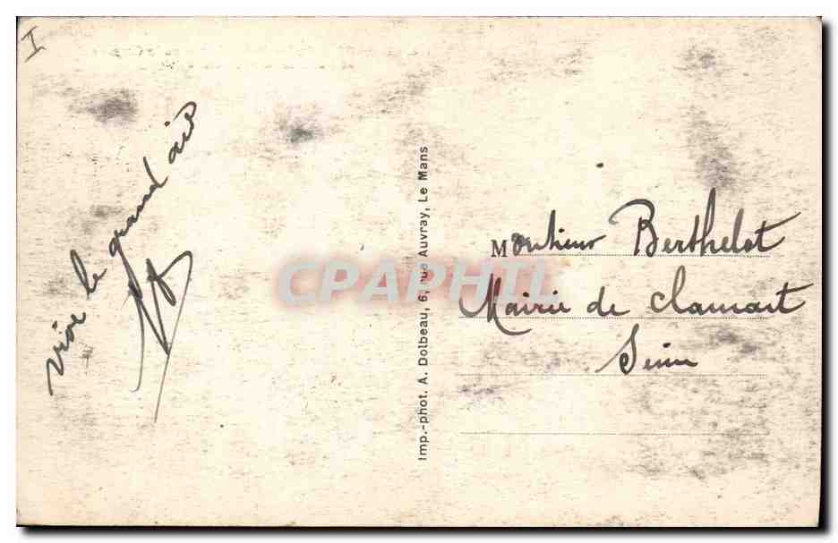 CPA Le Mans Eglise Notre Dame de la Couture et l'Hotel de la Prefecture  — Verso