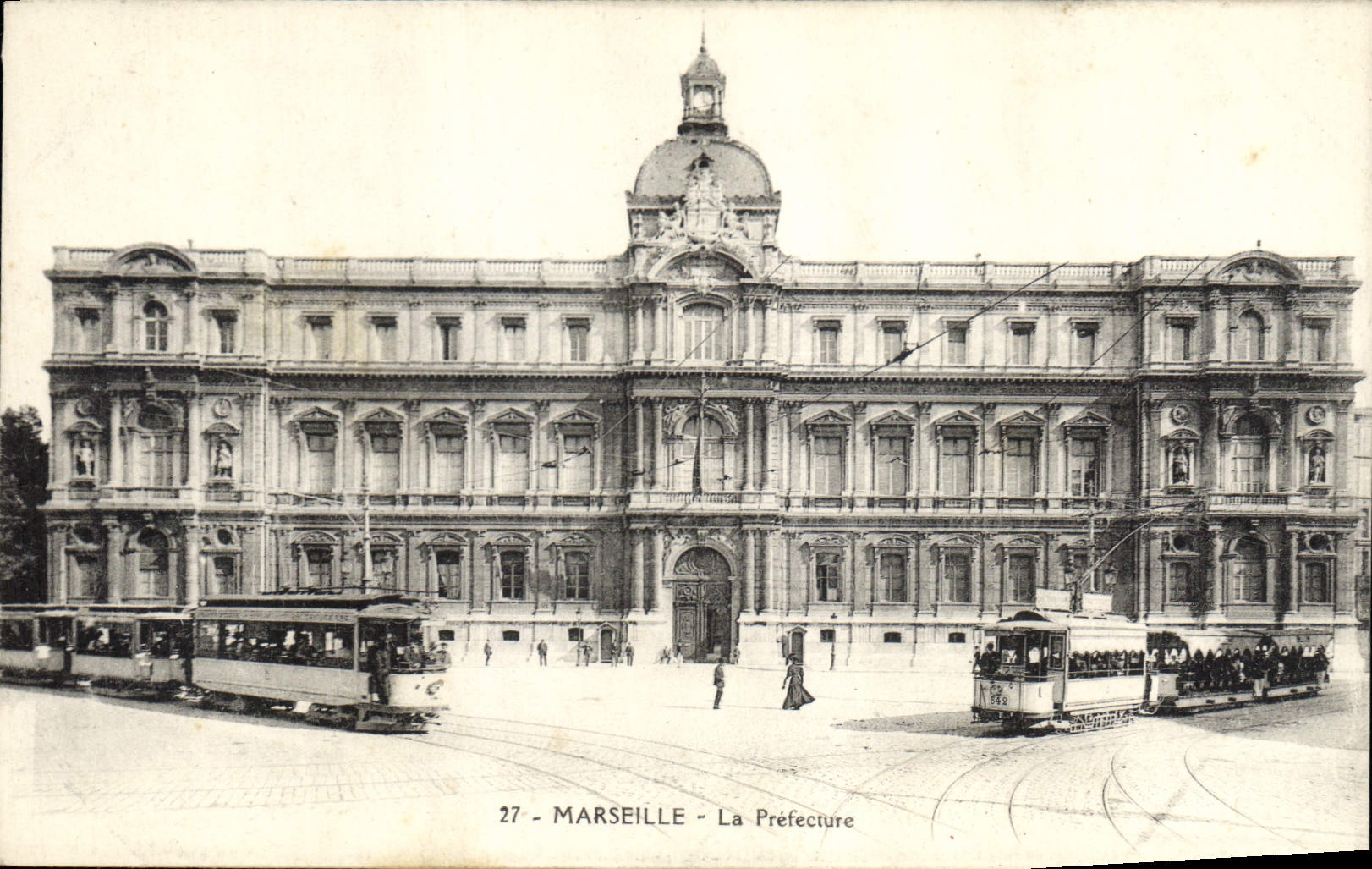 CPA Prefecture Marseille Tramway