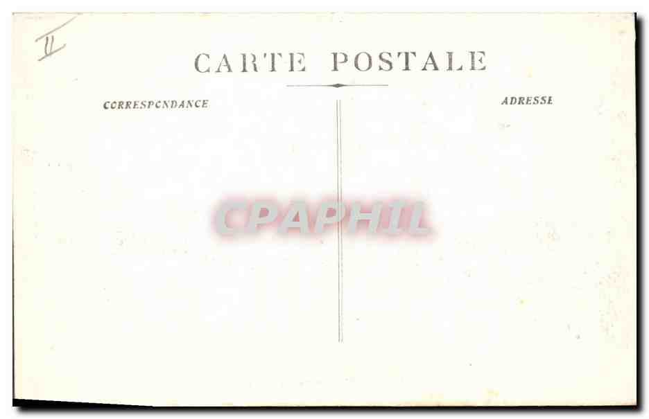 CPA Prefecture Marseille Tramway — Verso